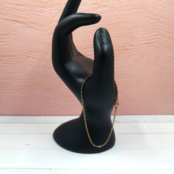 Jewelry - Vintage 12 K Minimalist Chain Link Dainty Bracelet